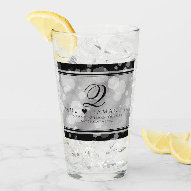 Elegante 10° Aniversario del Boda Tin (Anverso (hielo))