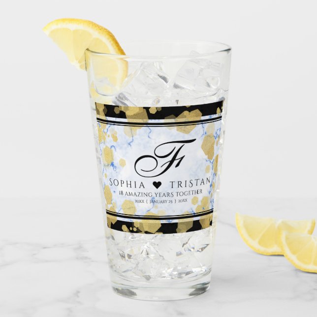 Elegante 18º Aniversario del Boda de Porcelana (Anverso (hielo))