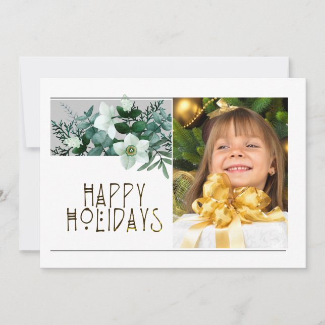 Elegante 1 Navidades FELIZ FESTIVOS (Anverso)