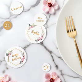 Elegante 21ª Mesa de Cumpleaños Confetti