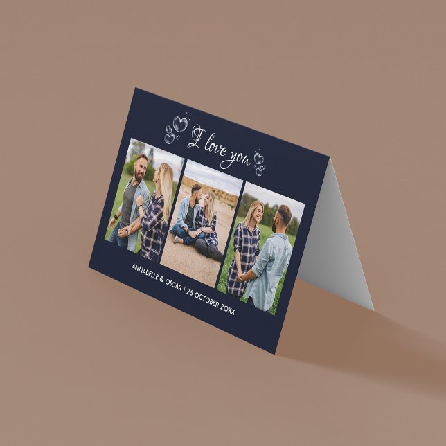 Elegante 3 plantilla de fotos tarjeta de vacacione (Subido por el creador)