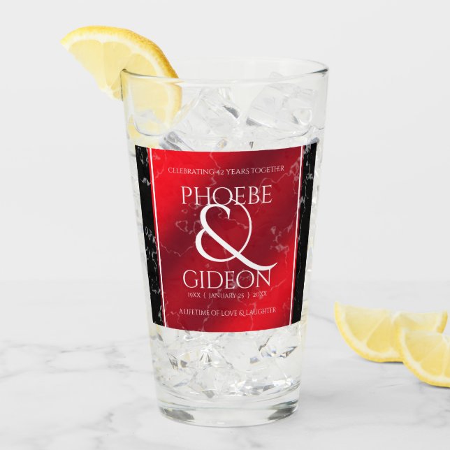 Elegante 42° Aniversario del Boda Jasper (Anverso (hielo))