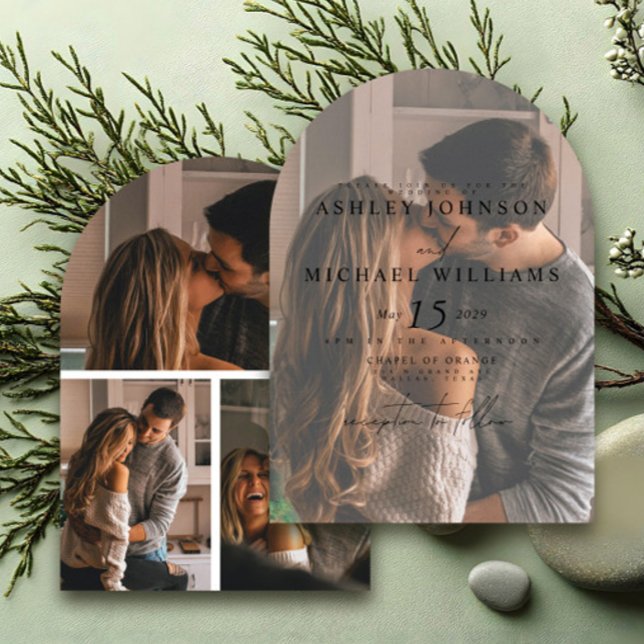Elegante 4 Invitación a la Boda por Superposición  (Subido por el creador)