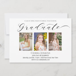 Elegante 4 Invitación para el paisaje de la gradua