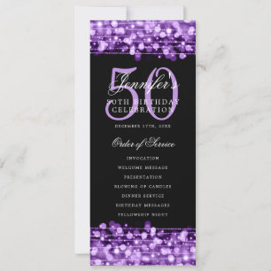 Elegante 50.º programa de fiesta de cumpleaños Pur