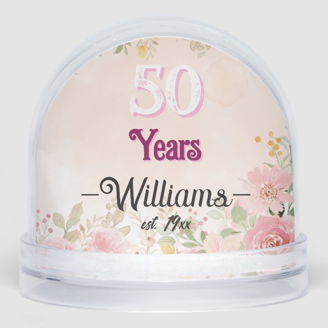 Elegante 50° Aniversario Boda (Anverso)