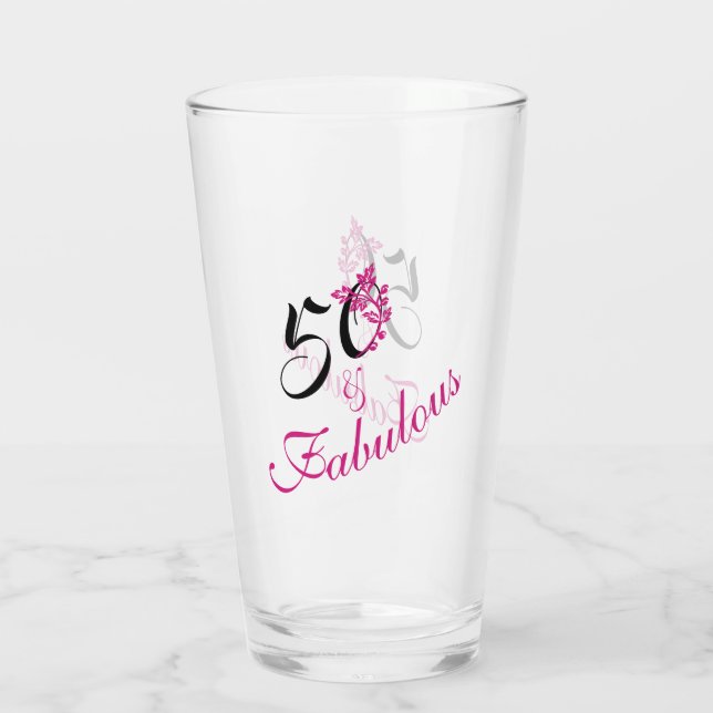 Elegante 50 y fabuloso rosa y negro (Reverso)