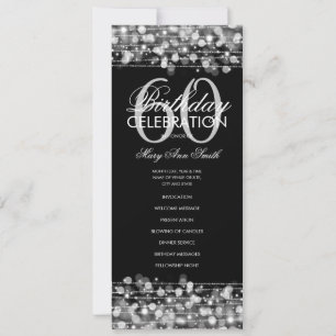 Elegante 60º Programa de Fiesta de Cumpleaños Plat