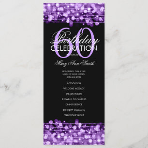 Elegante 60.º Programa de Fiesta de Cumpleaños Púr
