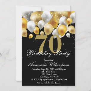 Elegante 70.ª invitación a los globos de oro