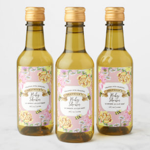 Elegante abeja y flor silvestre Baby Shower Favore