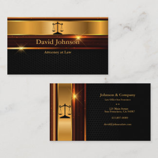 Elegante abogado de la ley Tarjetas de visita de n