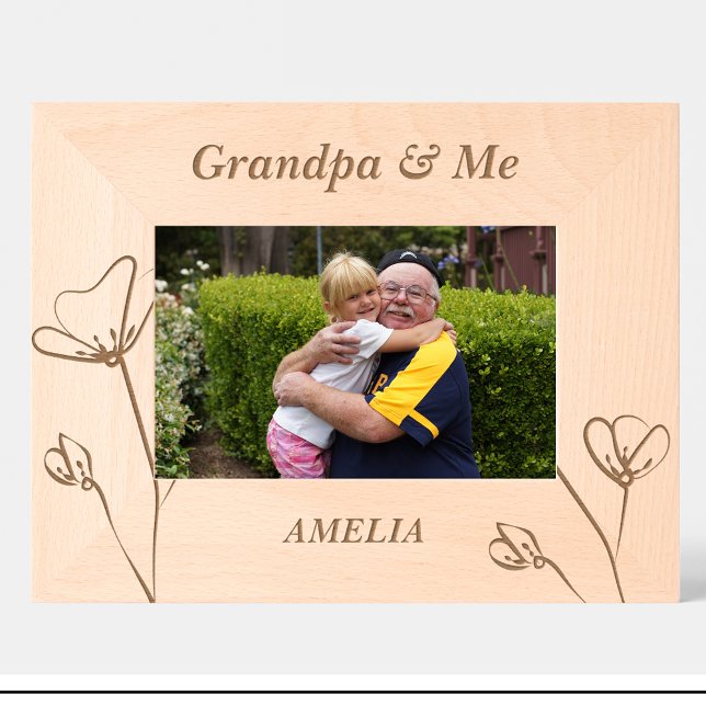 Elegante abuelo Flores Personalizado Marcos de Mad (Subido por el creador)