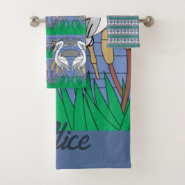 Elegante acuarela Cisnes Naturaleza Gráficos de ve