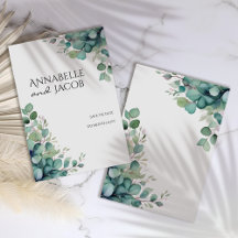 Elegante acuarela deja guardar la tarjeta de fecha