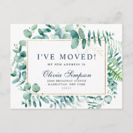 Elegante acuarela Eucalyptus Invitación en movimie