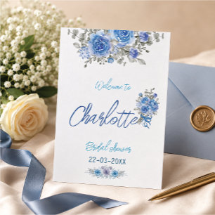 Elegante acuarela Floral Bridal Shower Invitación