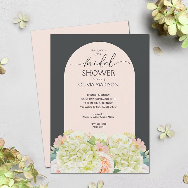 Elegante acuarela Floral Bridal Shower Invitación (Subido por el creador)