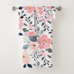 Elegante acuarela floral decorativa llamativa