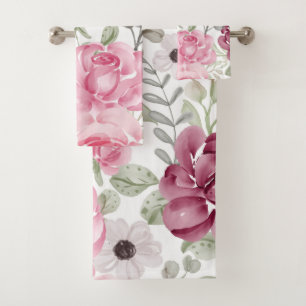 Elegante acuarela floral decorativa llamativa