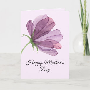 Elegante acuarela Floral Madres Tarjeta del Día de