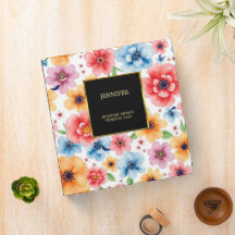 Elegante acuarela flores color oro negro profesion