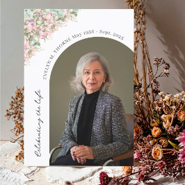 Elegante acuarela Flores Famoso Fotos Funerales Si