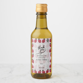 Elegante acuarela Fresa Boda de cumpleaños