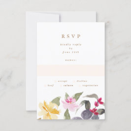 Elegante acuarela Hermosa Boda RSVP