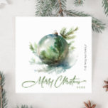 Elegante acuarela Navidad Ornamento de bienvenida<br><div class="desc">No dudes en contactarme si necesitas ayuda o un nuevo artículo. Respondo pronto.</div>