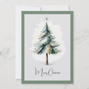 Elegante acuarela no foto árbol de Navidad