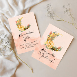 Elegante acuarela Ramadán Invitación Iftar