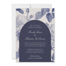 Elegante acuarela Rosa Invitación a la boda