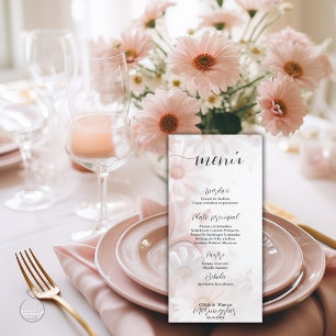 Elegante acuarela rubor rosa margaritas