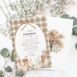 Elegante acuarela Una calabaza es invitación