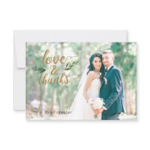 Elegante acuarela verde carta de agradecimiento