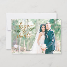 Elegante acuarela verde carta de agradecimiento