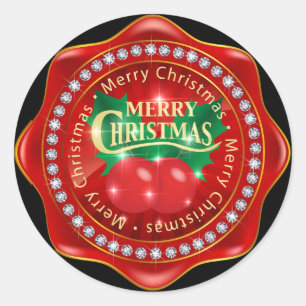 Elegante adhesivo de Navidad - SRF