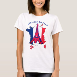 Elegante adicto a la camiseta de PARIS