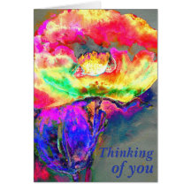 Elegante adormidera floral rosa rosada abstracta