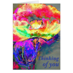 Elegante adormidera floral rosa rosada abstracta