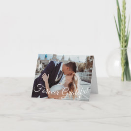 Elegante agradecido por siempre gracias tarjeta Bo