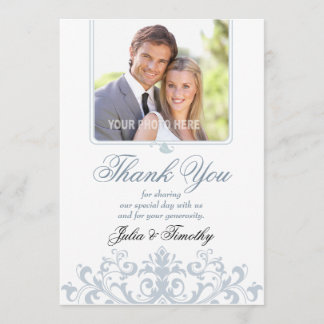Elegante Agradecimiento de Boda (Vertical)