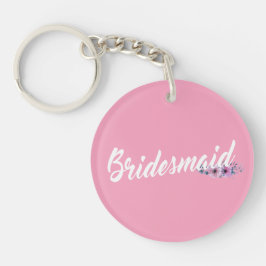 Elegante ajuar de boda caligrafía | Llavero