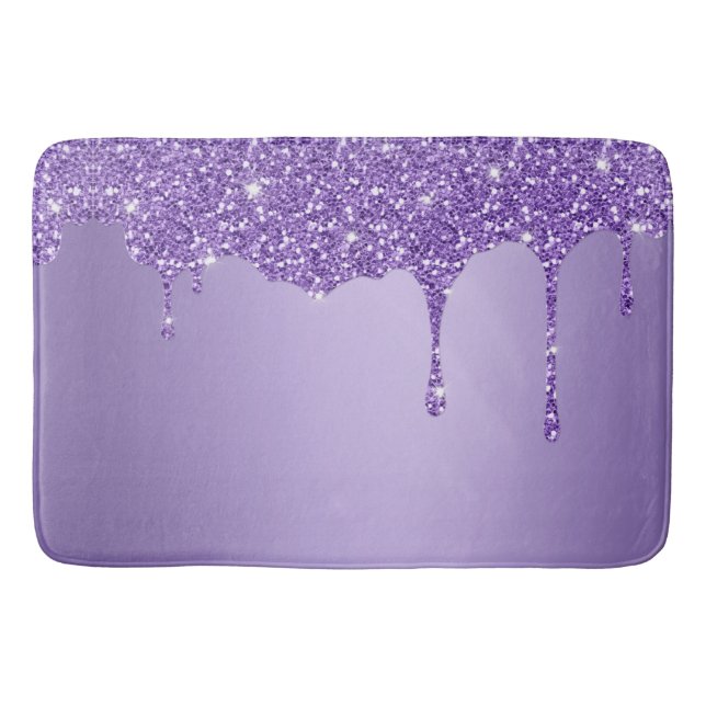 Elegante alfombra de baño purpurina (Anverso)