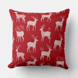 Elegante almohada acuarela de árbol de Navidad