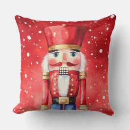 Elegante almohada acuarela de árbol de Navidad