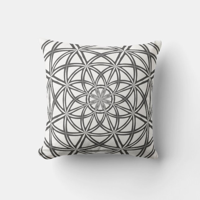 Elegante almohada con diseño abstracto moderno (Anverso)