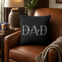 Elegante Almohada DAD Te Amo Negra