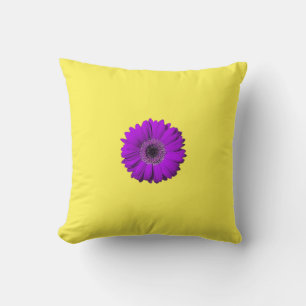 Elegante almohada de acento floral para decoración